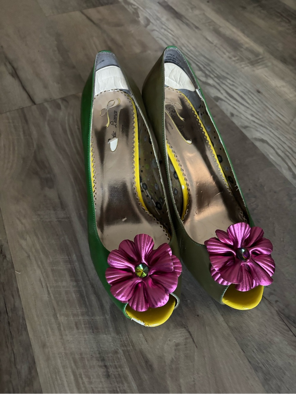 Poetic License Green Heels